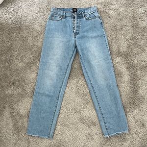 Slim straight light wash jeans